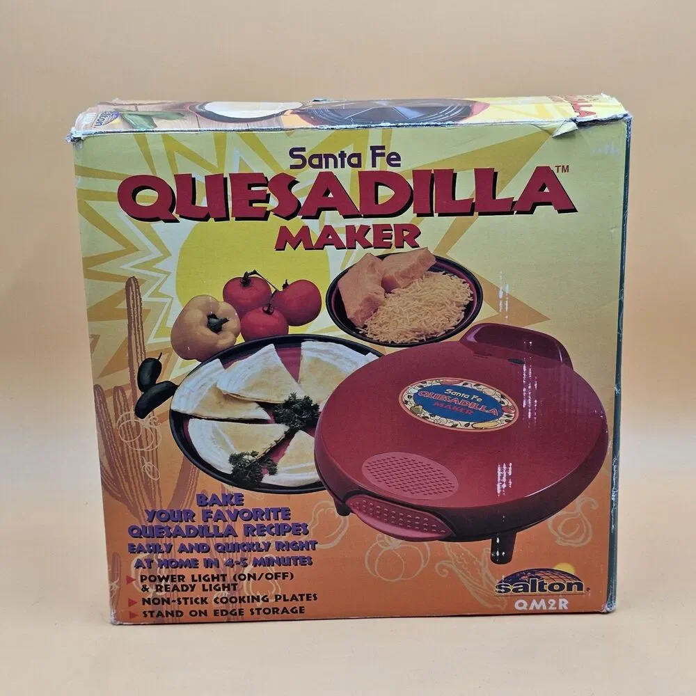Salton Santa Fe Quesadilla Maker QM2R Red 12
